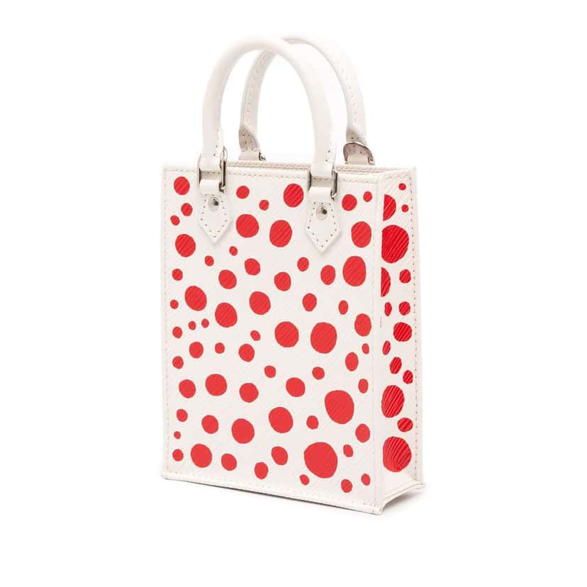 Louis Vuitton Yayoi Kusama Epi Petit Sac Plat White Leather Very good condition - Back View