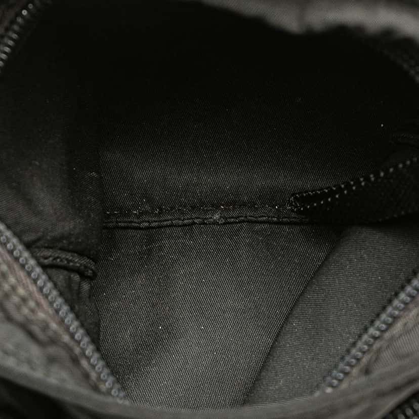 Prada Tessuto Zip Top Crossbody Black Good condition - Model View