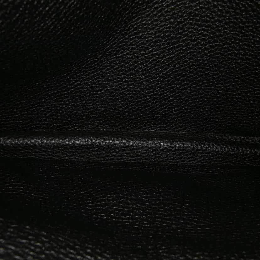 Hermès Togo Jet Pochette Clutch Black Leather Good condition - Model View