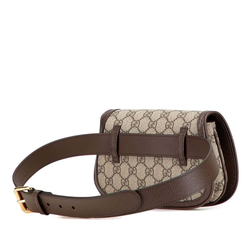 Gucci GG Supreme Blondie Belt Bag Brown Canvas Good condition - Back View
