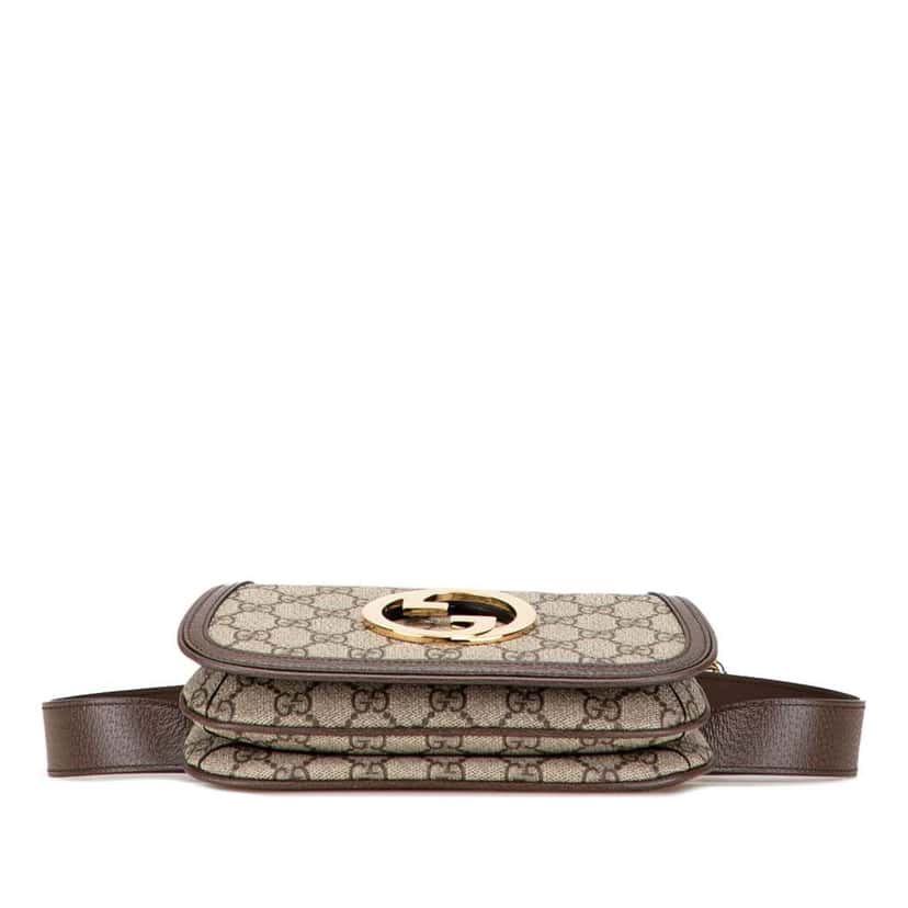 Gucci GG Supreme Blondie Belt Bag Brown Canvas Good condition - Inside View