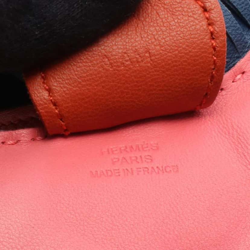 Hermès Milo Lambskin Grigri Rodeo Horse Bag Charm TPM Pink Leather Good condition - Inside View