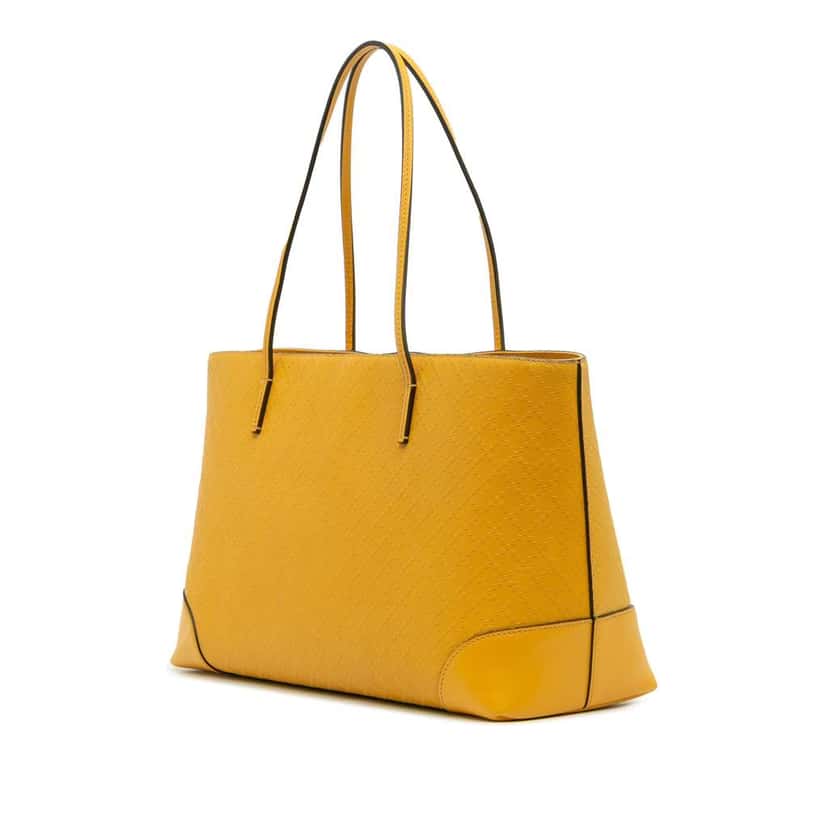 Gucci Diamante Leather Hilary Lux Tote Yellow Leather Good condition - Back View