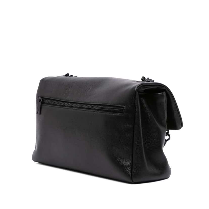 Saint Laurent Medium Grain De Poudre West Hollywood Crossbody Black Leather Good condition - Back View
