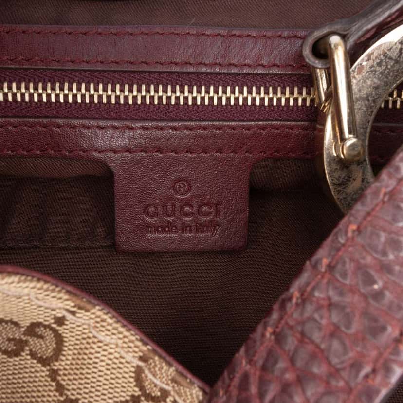 Gucci GG Canvas Charlotte Tote Brown Canvas Good condition - Box View