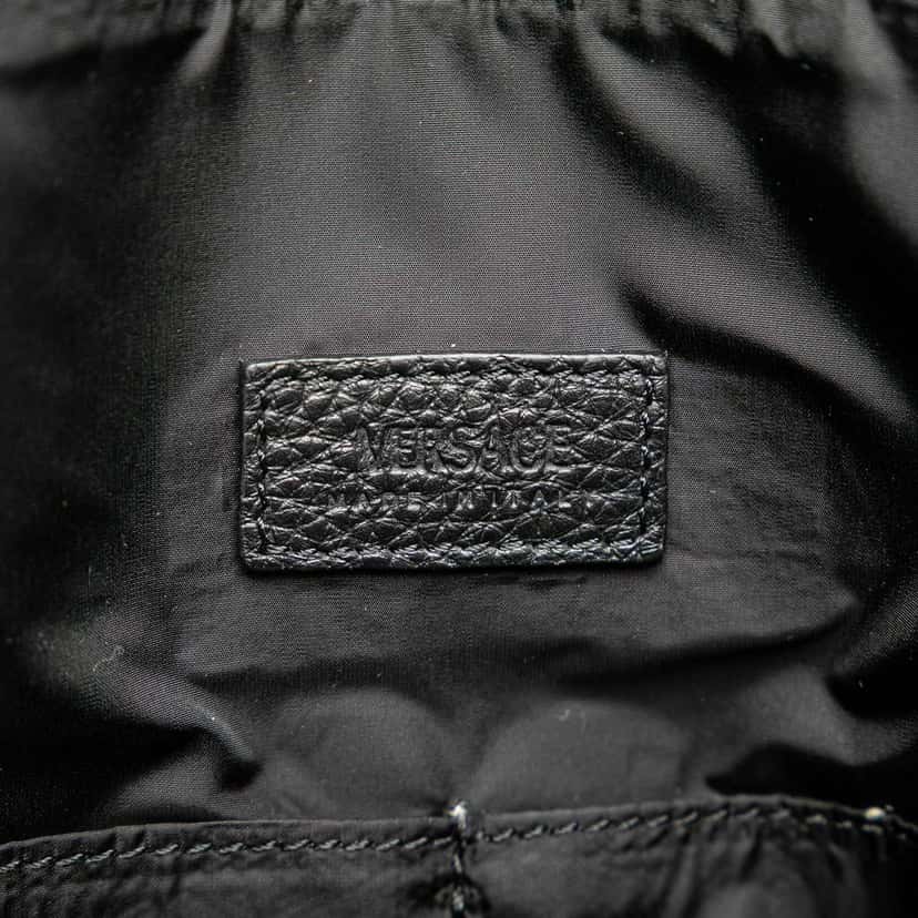 Versace Leather Medusa Satchel Black Leather Good condition - Box View
