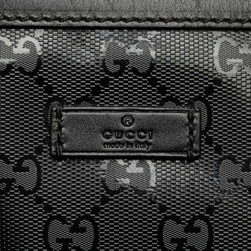 Gucci GG Imprime Belt Bag Black Canvas Good condition - Box View