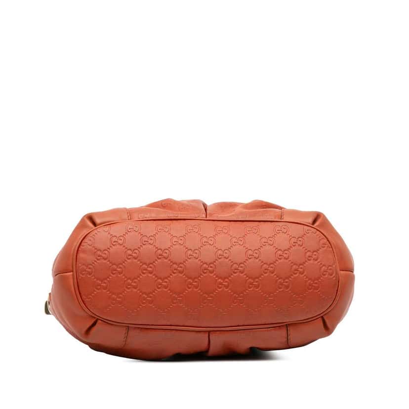 Gucci Guccissima Sukey Satchel Orange Leather Good condition - Inside View