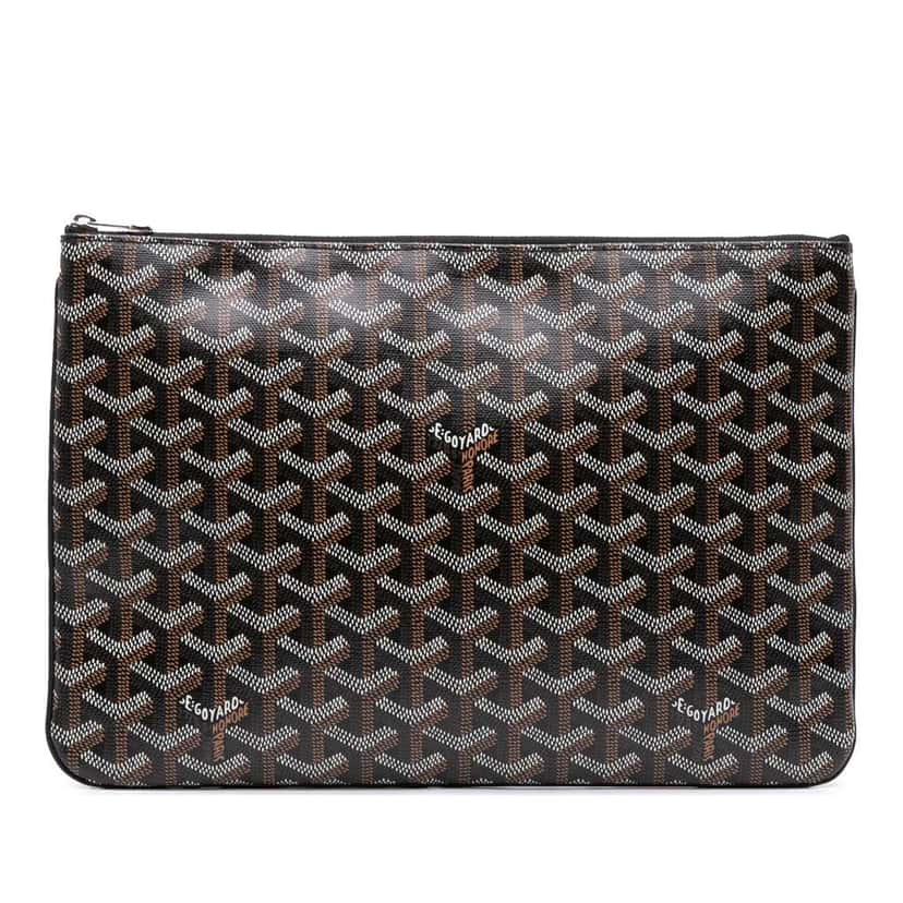 Goyard Goyardine Senat MM Black Canvas Good condition - Front View