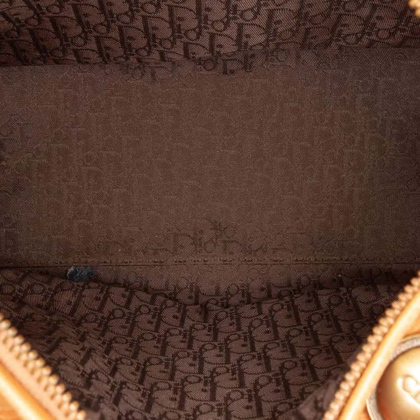 Dior Medium Calfskin Lady Dior Brown Leather Good condition - Model View