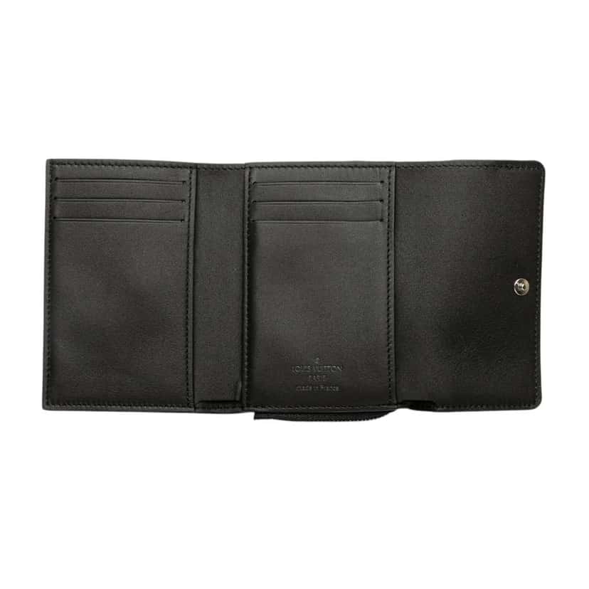 Louis Vuitton Monogram Taurillon Slender Pilot Wallet Black Leather Good condition - Model View