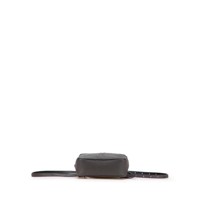 Saint Laurent Lambskin Monogram Lou Belt Bag Grey Leather Good condition - Inside View