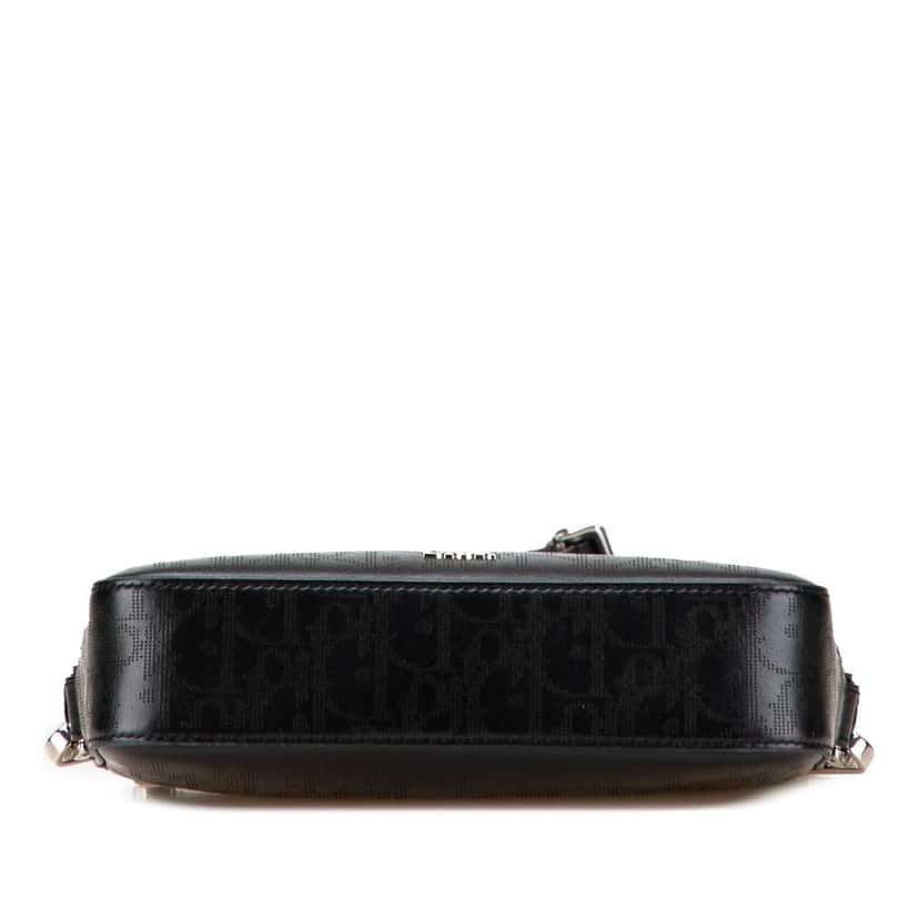 Dior Perforated Oblique Calfskin Galaxy Safari Crossbody Black Leather Good condition - Inside View