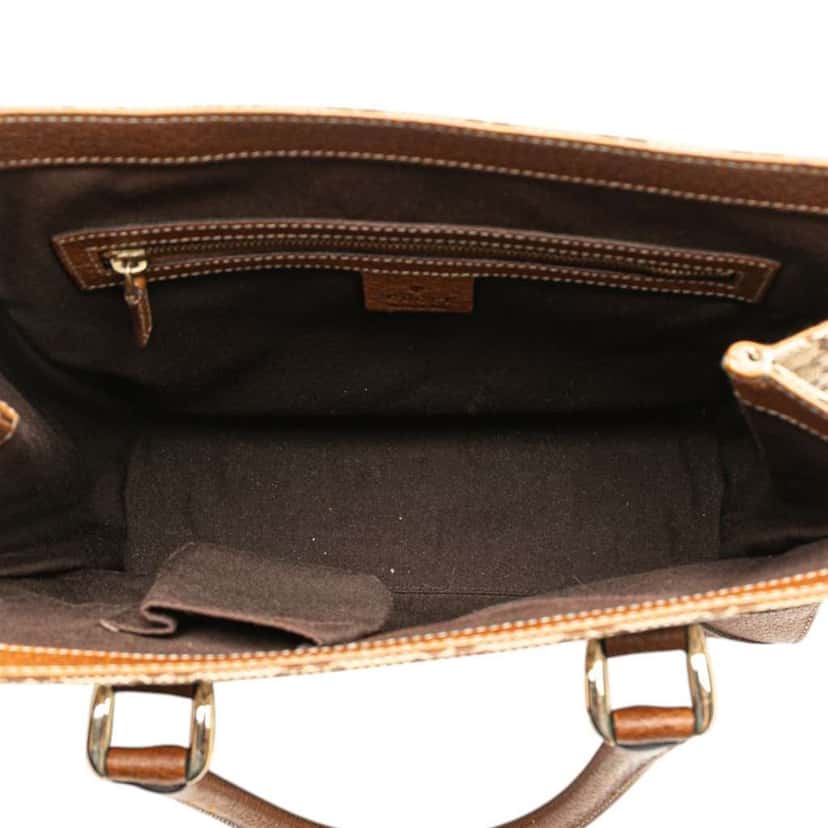 Gucci GG Canvas Nailhead Handbag Brown Canvas Good condition - Model View