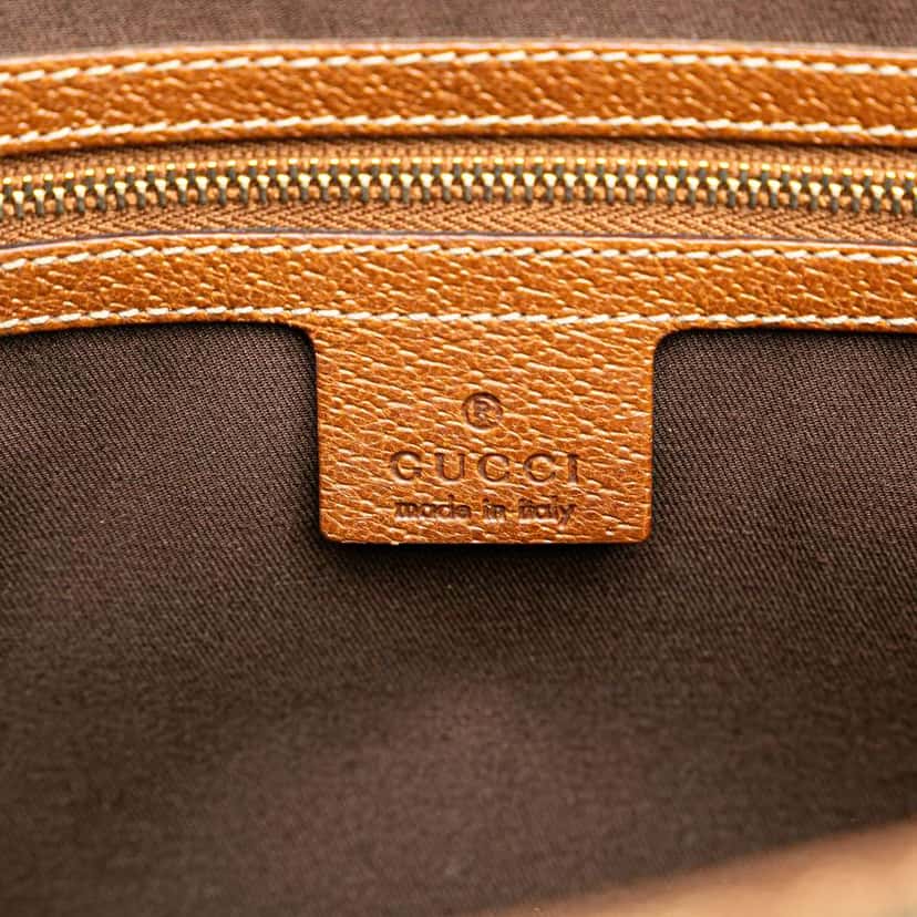 Gucci GG Canvas Nailhead Handbag Brown Canvas Good condition - Box View