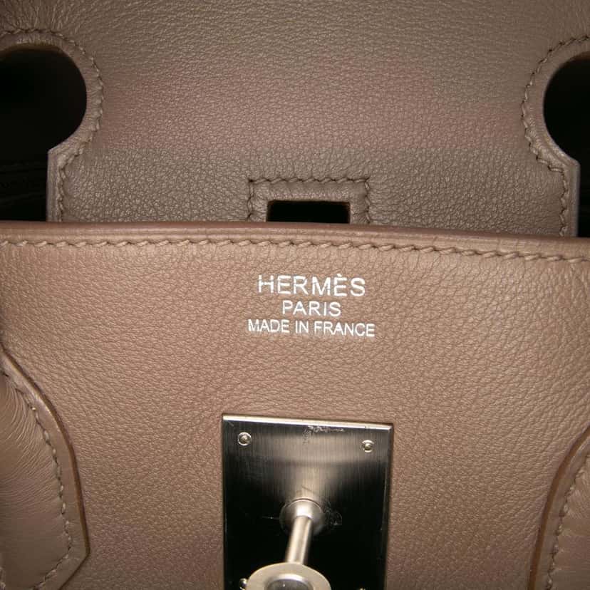 Hermès Tricolor Clemence and Swift Birkin Cascade Retourne 35 Pink Leather Fair condition - Box View