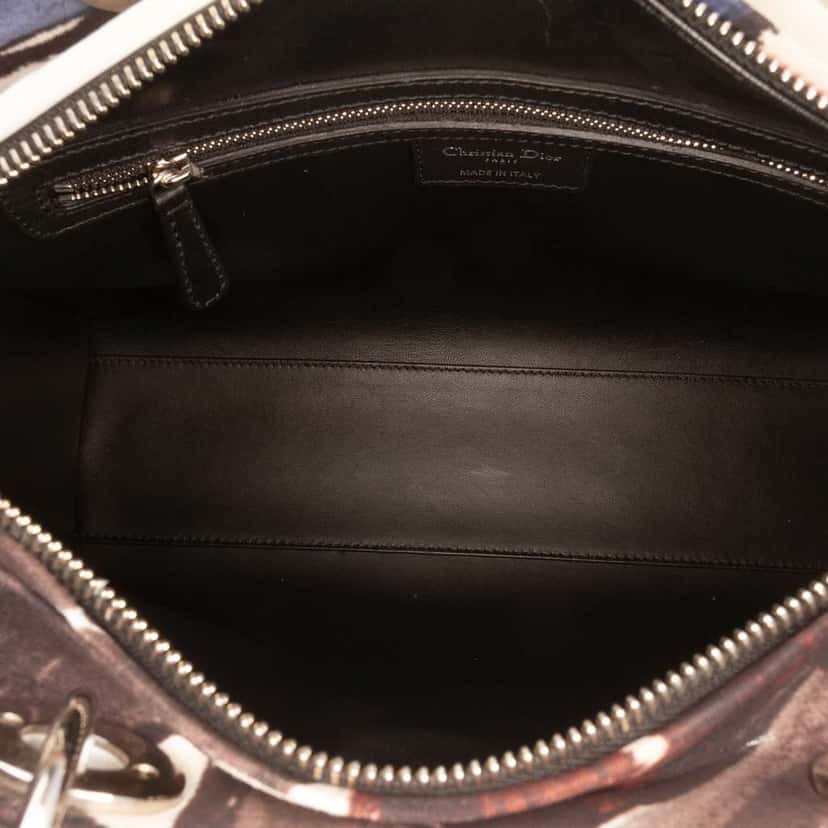 Dior Large Canvas Floral Graffiti Lady Dior MultiColor Canvas Very good condition - Model View