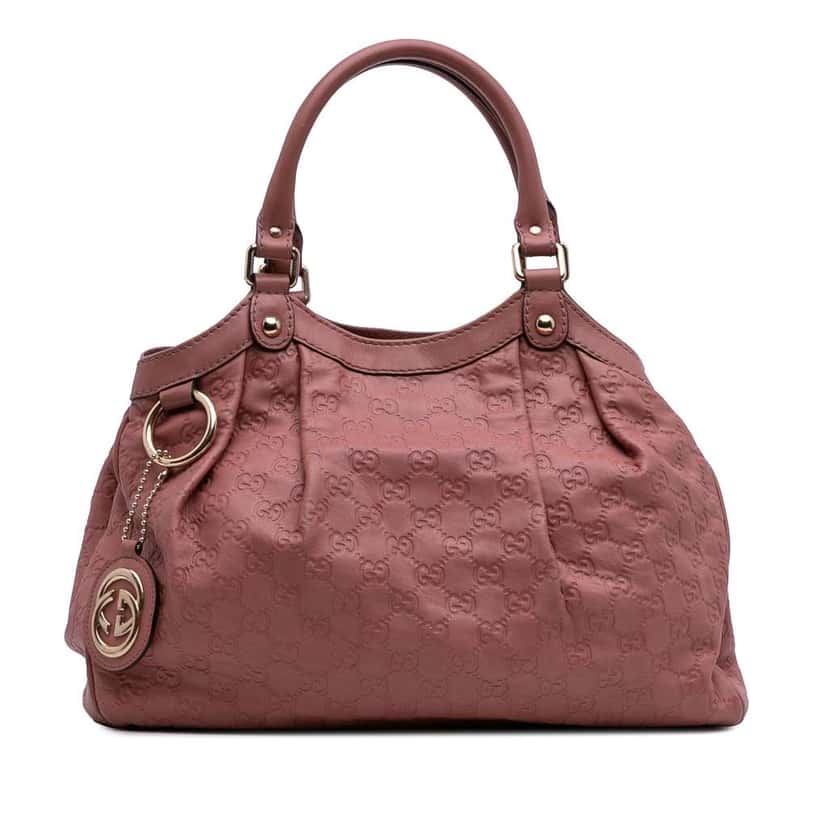 Gucci Medium Guccissima Sukey Tote Pink Leather Good condition - Front View