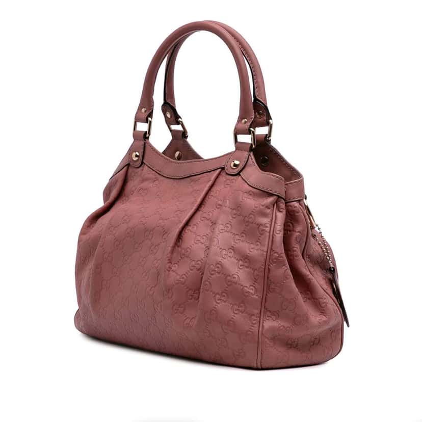 Gucci Medium Guccissima Sukey Tote Pink Leather Good condition - Back View