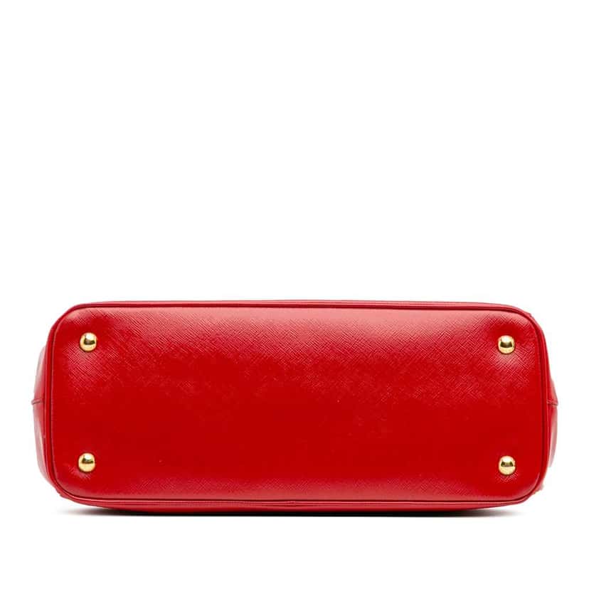 Prada Large Saffiano Vernice Galleria Satchel Red Leather Good condition - Inside View