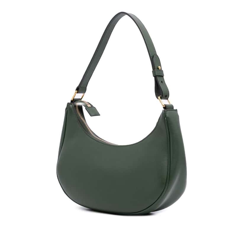 Celine Leather Ava Shoulder Bag Green Leather Good condition - Back View