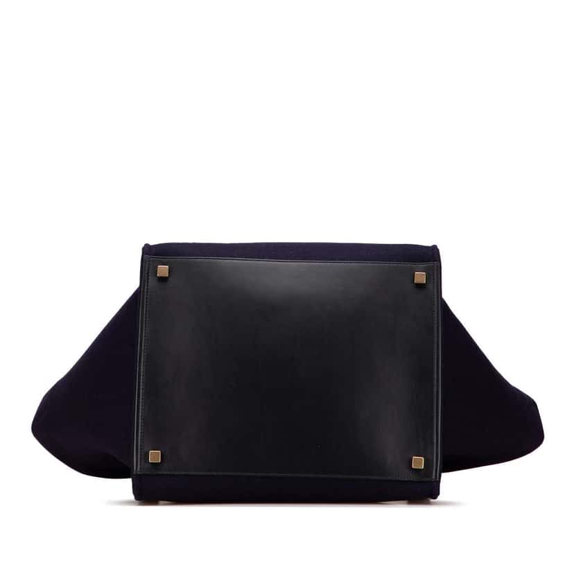 Celine Medium Felt Phantom Luggage Tote Blue Wool Good condition - Inside View