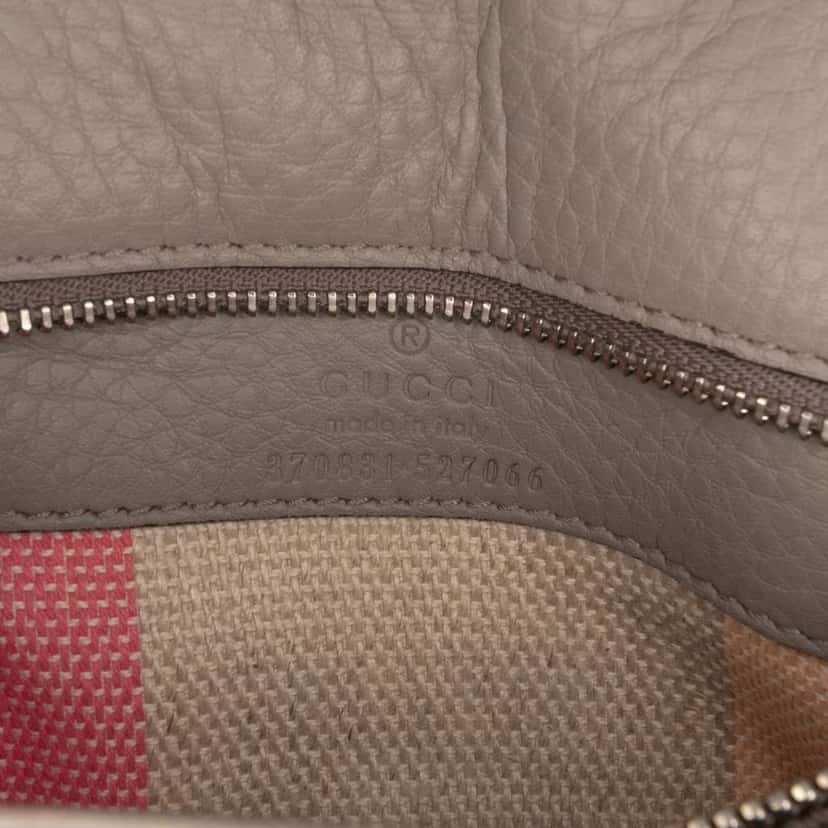 Gucci Small Leather Bamboo Daily Satchel Brown Leather Good condition - Box View