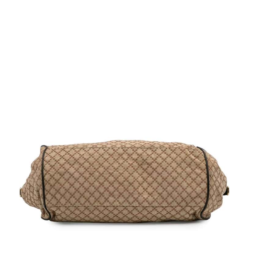 Gucci Diamante Canvas Sukey Satchel Brown Canvas Good condition - Inside View