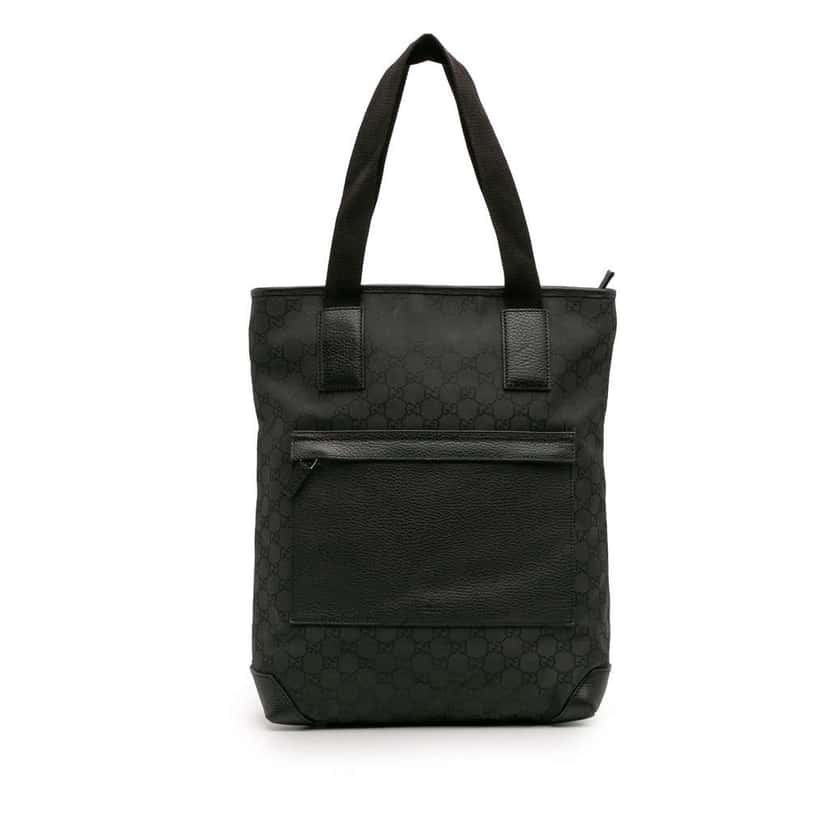 Gucci GG Nylon Tote Black Good condition - Front View