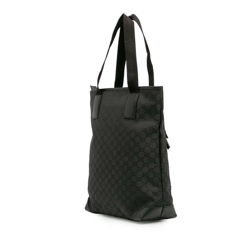 Gucci GG Nylon Tote Black Good condition - Back View