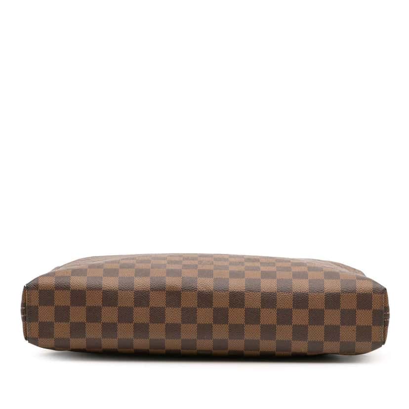Louis Vuitton Damier Ebene Porte Documents Jour Brown Canvas Fair condition - Inside View