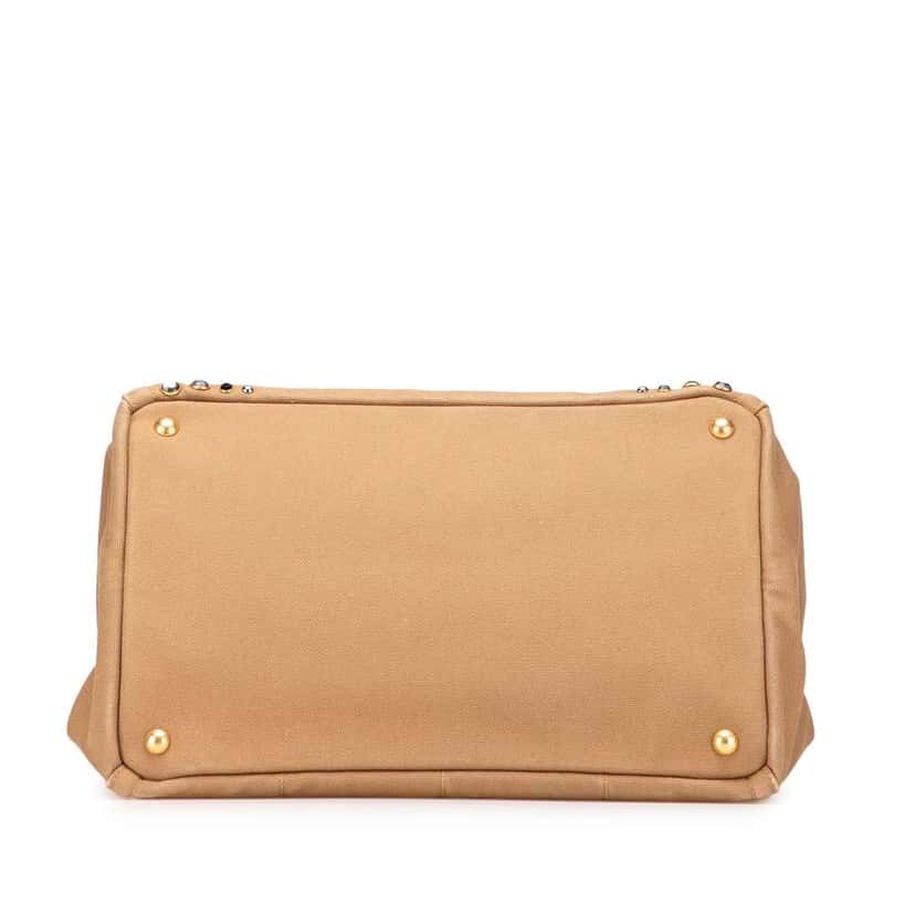 Prada Canvas Canapa Bijoux Satchel Brown Canvas Good condition - Inside View