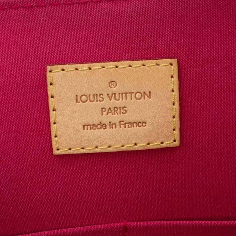Louis Vuitton Monogram Vernis Alma PM Red Leather Good condition - Box View