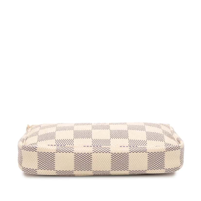 Louis Vuitton Damier Azur Mini Pochette Accessoires White Canvas Good condition - Inside View