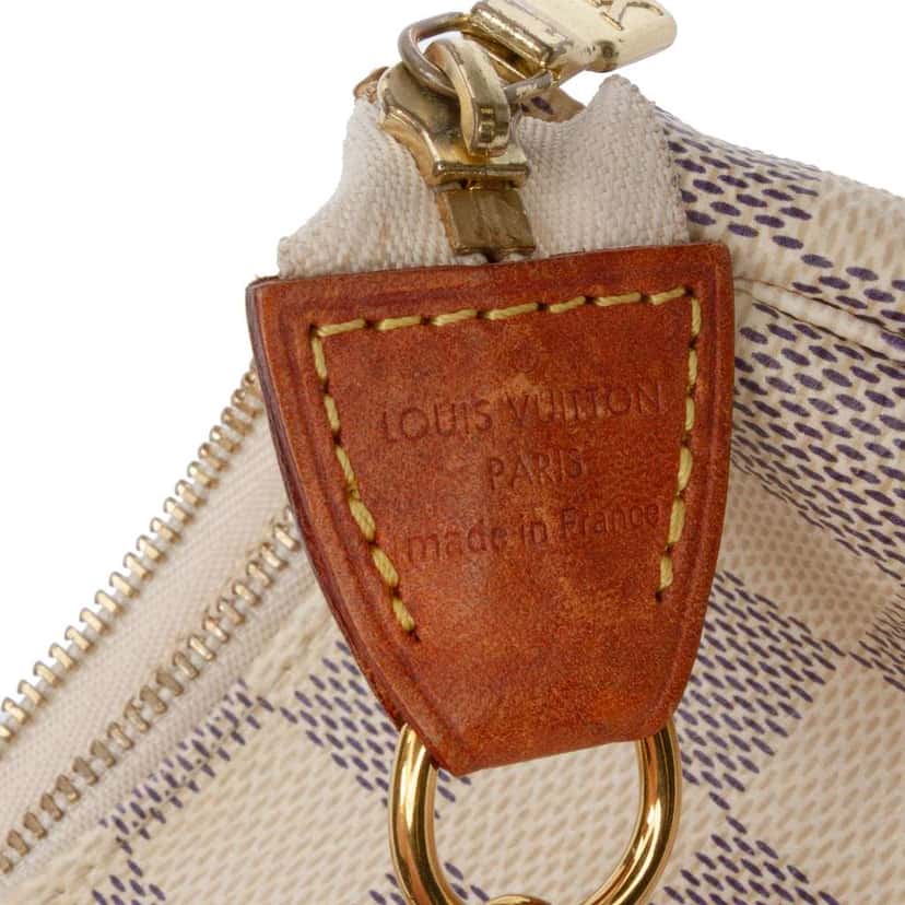 Louis Vuitton Damier Azur Mini Pochette Accessoires White Canvas Good condition - Box View