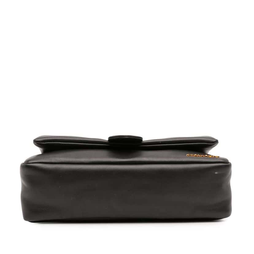 Jacquemus Padded Lambskin Le Bambimou Satchel Black Leather Good condition - Inside View