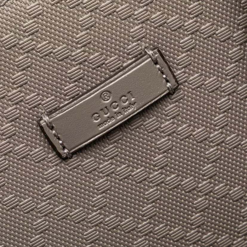 Gucci Diamante Leather Bright Hilary Lux Tote Grey Leather Good condition - Box View