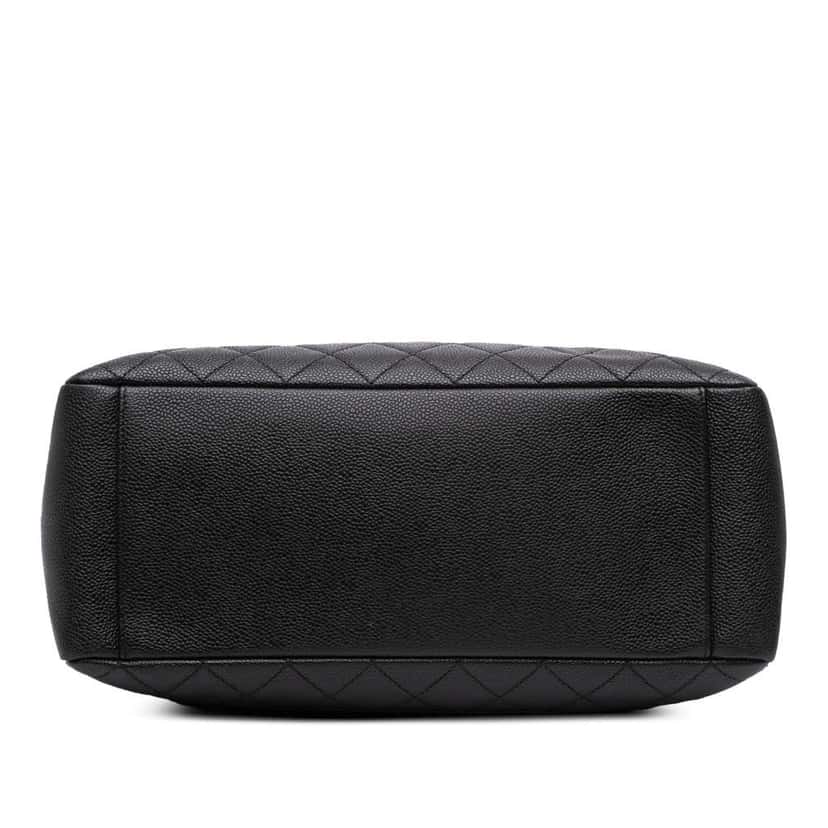 Chanel Caviar Grand Shopping Tote Black Leather Good condition - Inside View