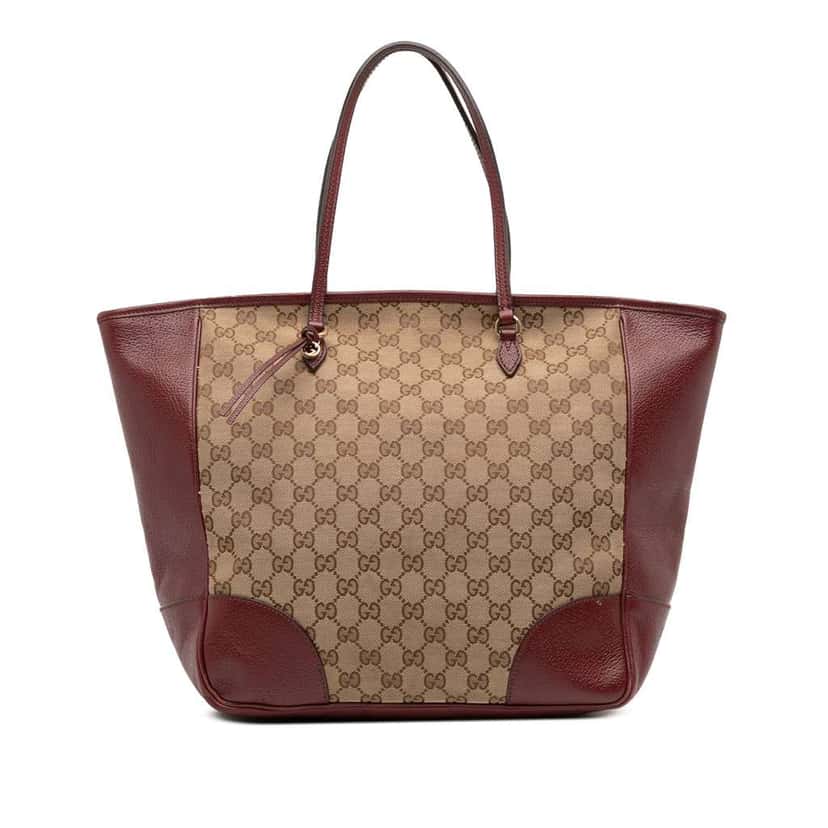 Gucci GG Canvas Bree Tote Brown Canvas Good condition - Front View