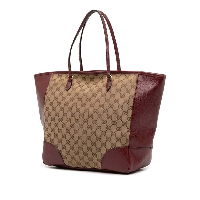 Gucci GG Canvas Bree Tote Brown Canvas Good condition - Back View