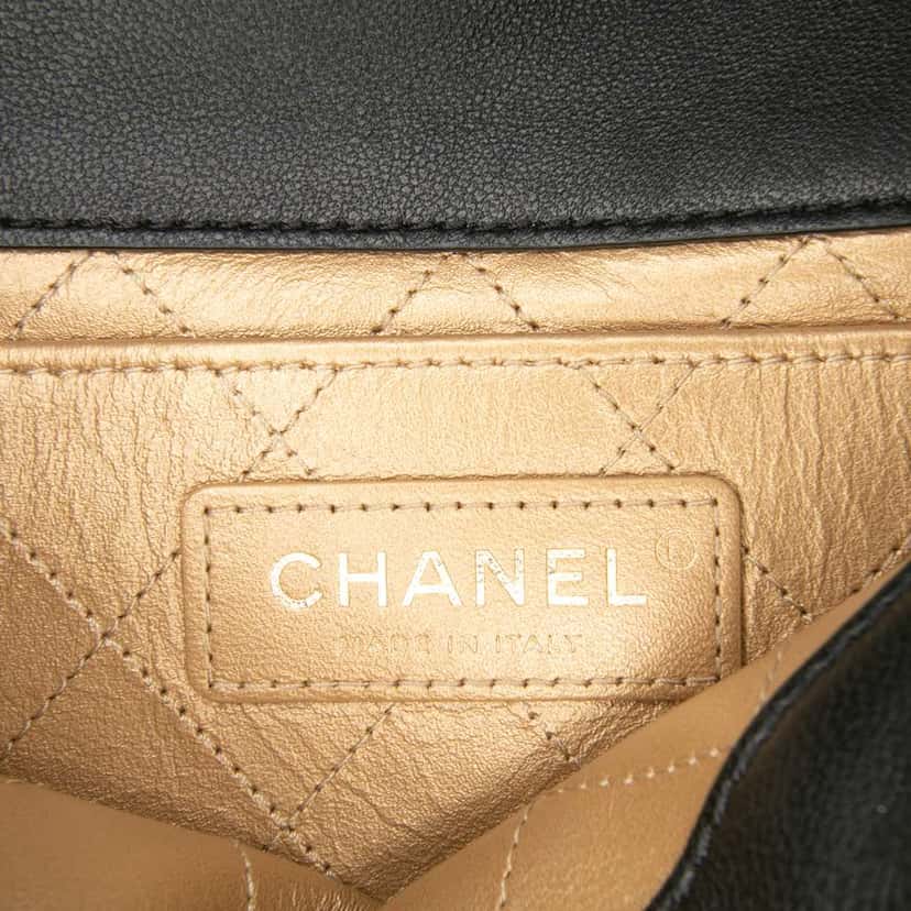 Chanel Lambskin Lucky Charms Flap Crossbody Black Leather Good condition - Box View