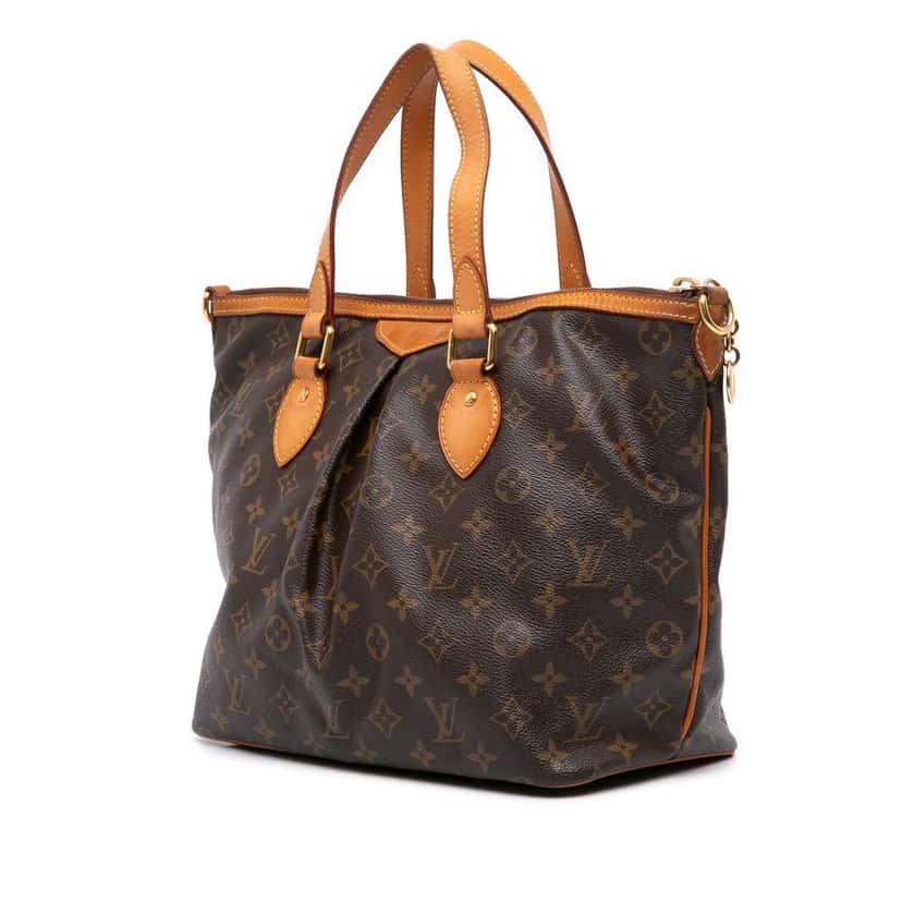 Louis Vuitton Monogram Palermo PM Brown Good condition - Back View