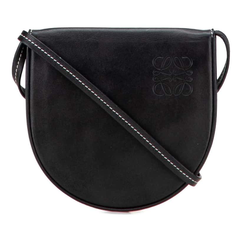 Loewe Small Leather Heel Pouch Black Leather Good condition - Front View