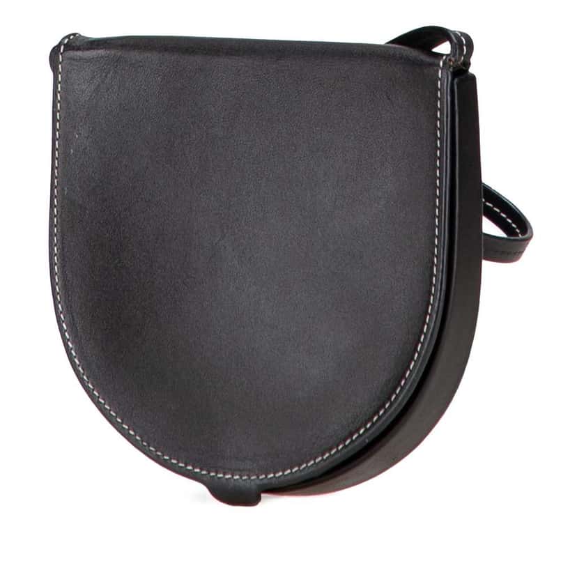 Loewe Small Leather Heel Pouch Black Leather Good condition - Back View