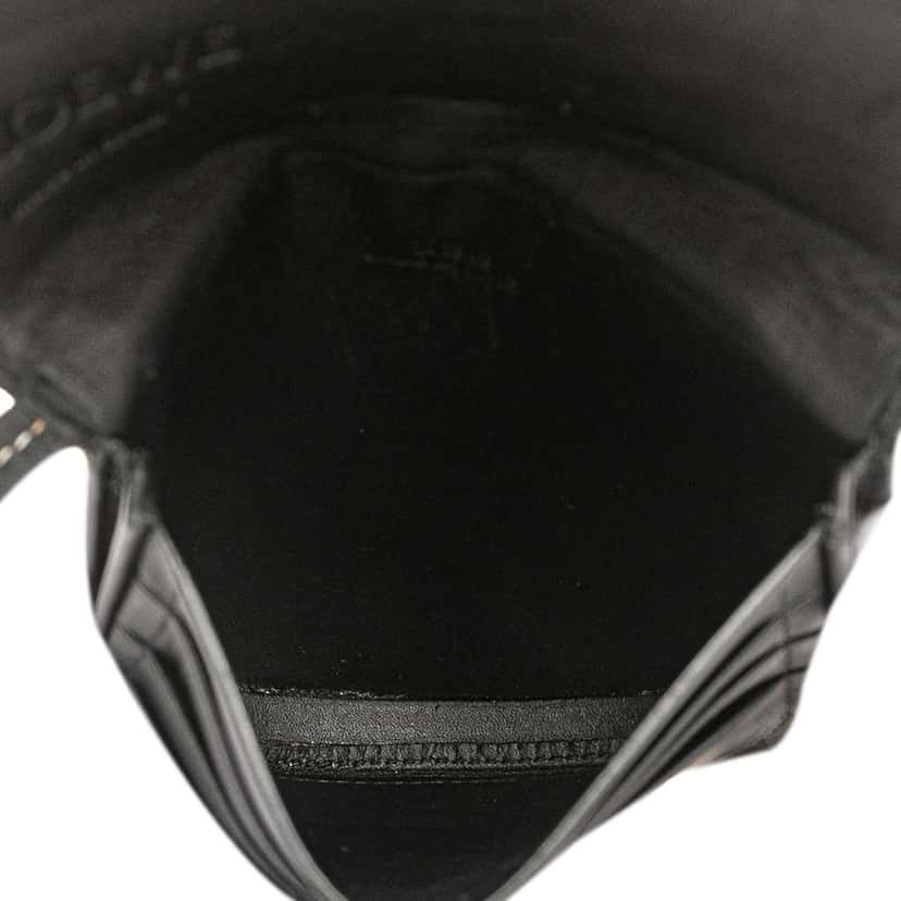 Loewe Small Leather Heel Pouch Black Leather Good condition - Model View