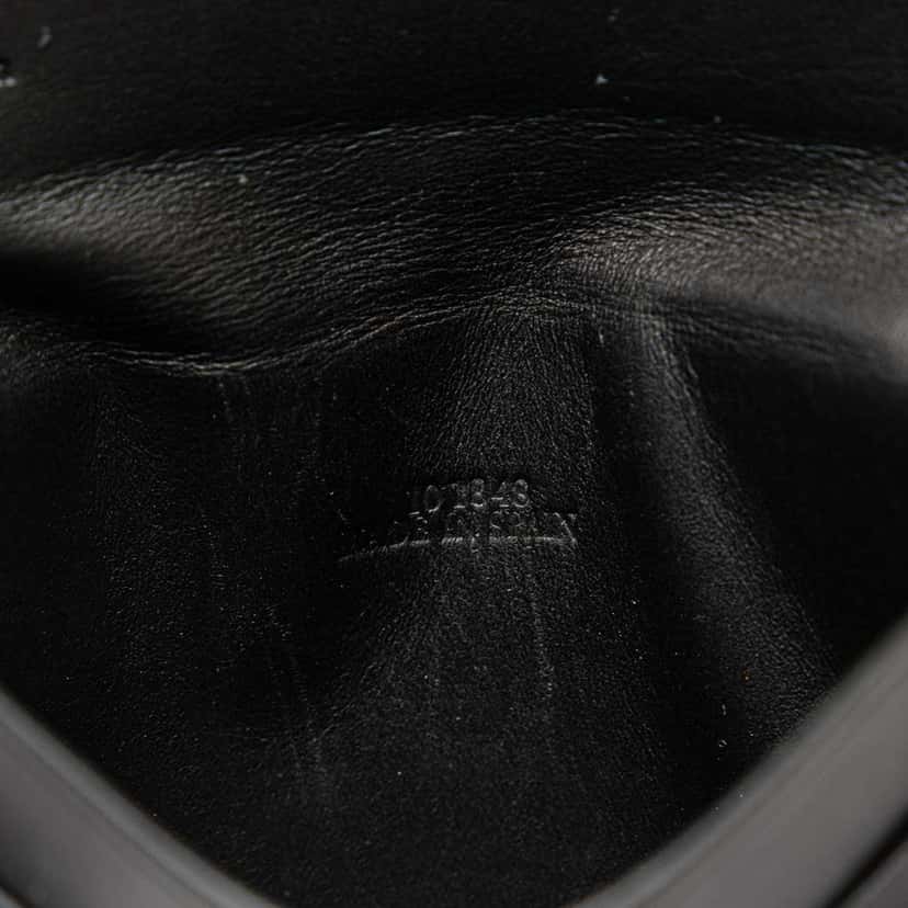 Loewe Small Leather Heel Pouch Black Leather Good condition - Box View