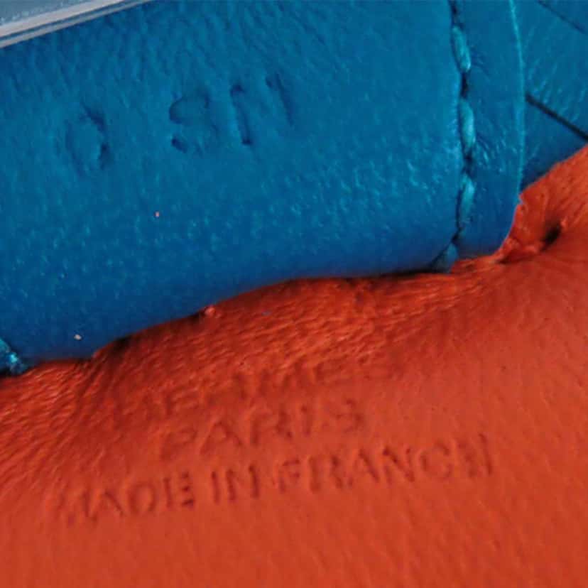 Hermès Milo Lambskin GriGri Rodeo Bag Charm PM Orange Leather Good condition - Inside View