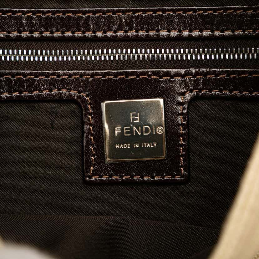 Fendi Zucca Canvas Shoulder Bag Brown Canvas Very good condition - Box View