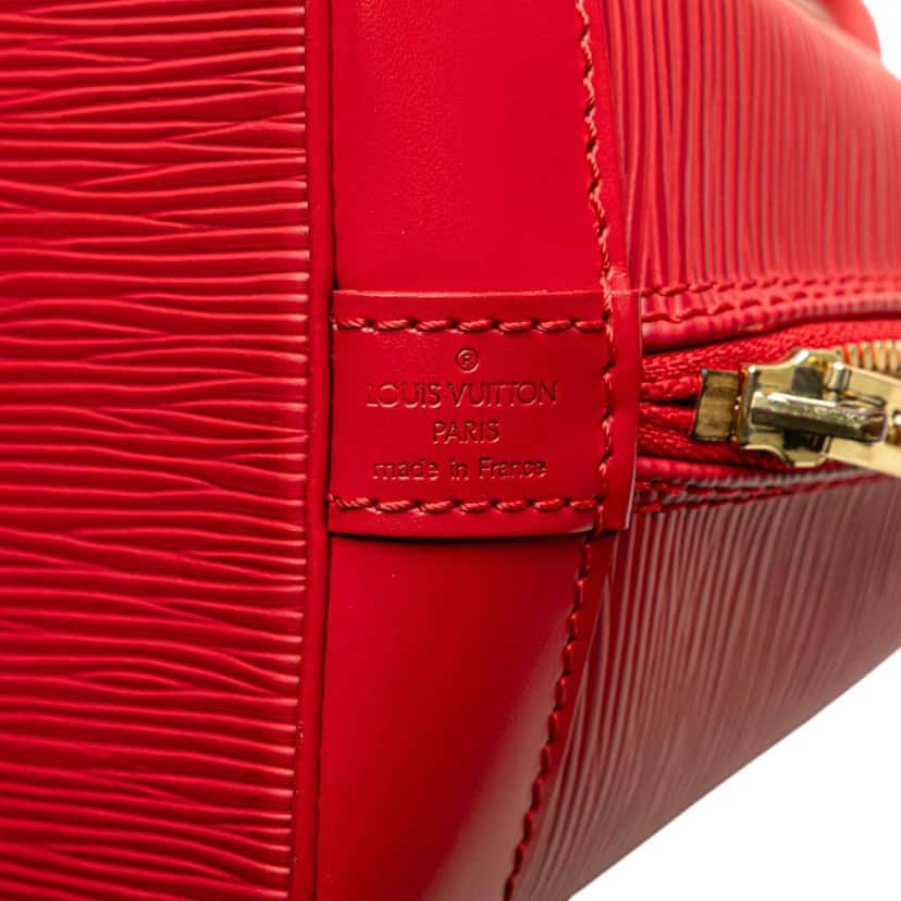Louis Vuitton Epi Alma PM Red Leather Good condition - Box View