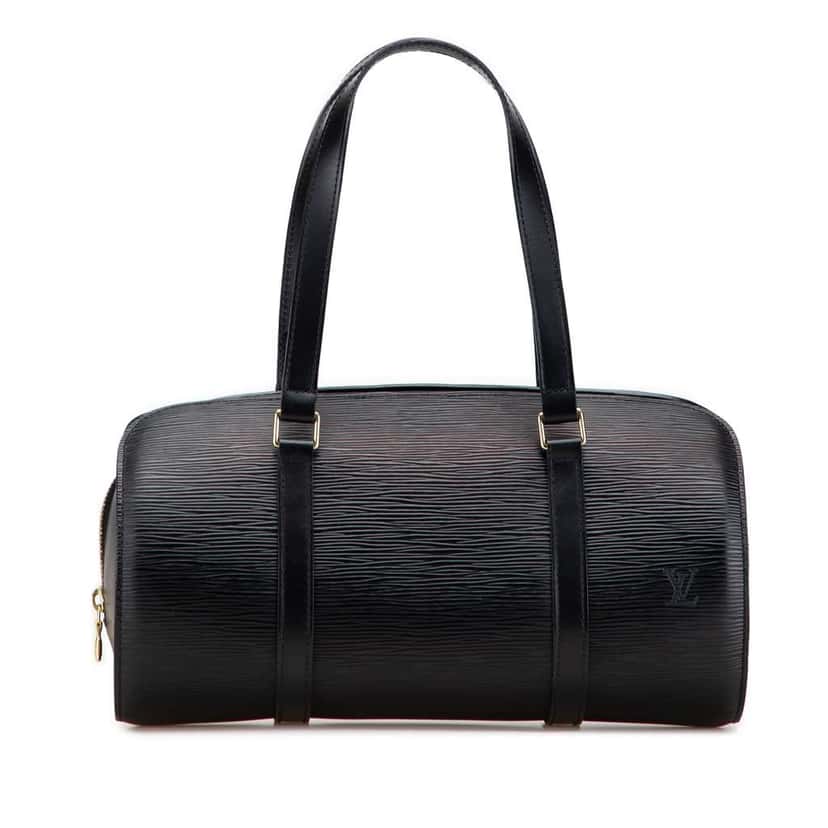 Louis Vuitton Epi Soufflot Black Leather Good condition - Front View